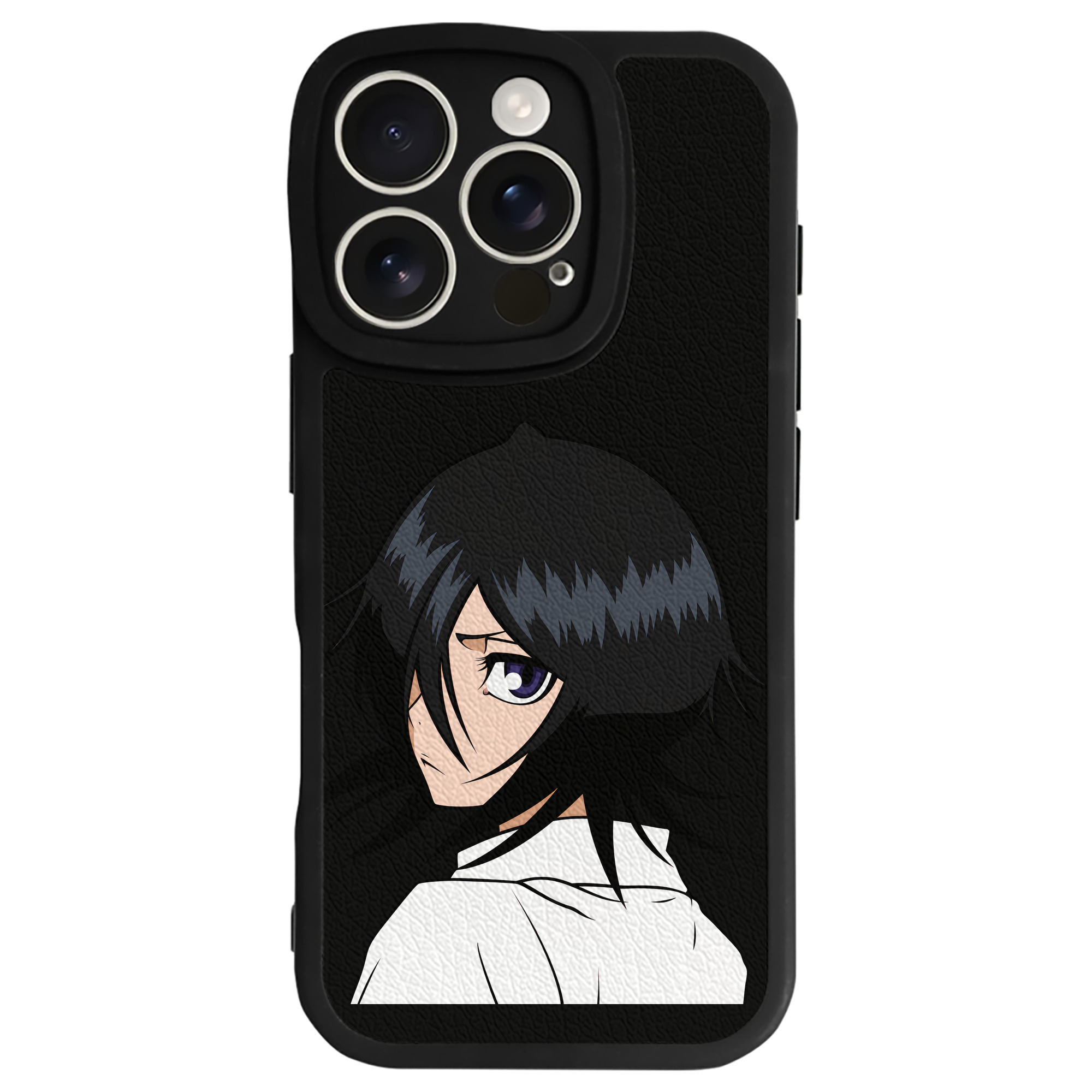 （画像用） ブリーチ 朽木ルキア BLEACH Kuchiki Rukia 【iPhone 16シリーズ対応】シリコンスマホケース（レザー調） 材質：シリコン